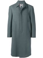 Thom Browne manteau mi-long à col pointu - Gris - thumbnail