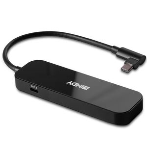 Lindy 43334 interface hub USB 3.2 Gen 2 (3.1 Gen 2) Type-C 10000 Mbit/s Zwart