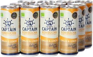 Captain Kombucha Ginger Lemon (12 x 250 ml)