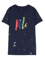 Ralph Lauren Kids t-shirt en coton à logo imprimé - Bleu - thumbnail