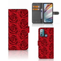 Motorola Moto G60 Hoesje Red Roses - thumbnail