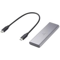 Renkforce RF-6180234 M.2 harde schijf-behuizing M.2 SATA SSD, M.2 PCIe NVMe SSD USB-C 10Gbps - thumbnail