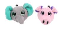 Toi-Toys dieren sleutelhangers olifant en varken 5 cm