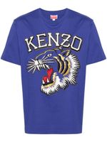 Kenzo t-shirt Tiger Varsity en coton - Bleu - thumbnail