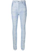 Alexander Wang pantalon slim à franges - Bleu - thumbnail