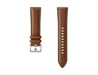 Samsung Stitch lederen armband ET-SLR85, horlogeband voor Galaxy Watch3 met 20 mm brugbreedte, echt lederen armband in bruin