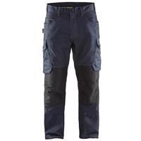 Blakläder 149711418999C50 Service broek maat van denim in marineblauw/zwart, C50