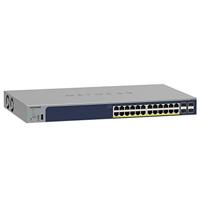 NETGEAR - GS728TPP-300EUS - Smart Ethernet Web Manageable PoE Professional 28 poorten RJ45 Gigabit - 24-poorts PoE Plus 380W RJ45 Switch, 4 SFP 1 Gigabit poorten