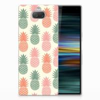 Sony Xperia 10 Plus Siliconen Case Ananas