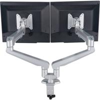 ROLINE Dual LCD Monitor Stand Pneumatic, Desk Clamp, Pivot 2 Joints flat panel bureau steun - thumbnail