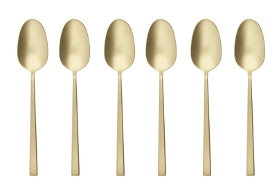 SAMBONET - Rock Antique PvD - Espressolepel s/6 Champagne SAMBONET - Rock Antique PvD - Espressolepel s/6 Champagne