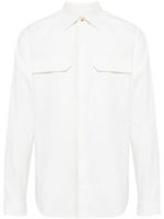 Rick Owens long-sleeve cotton shirt - Blanc - thumbnail