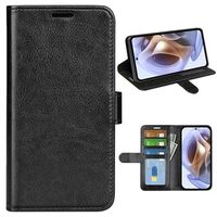 Motorola Moto G31/G41 Wallet Case met Magnetische Sluiting - Zwart