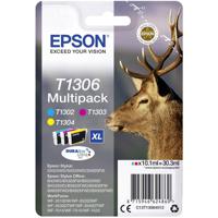 Epson Inktcartridge T1306 Origineel Combipack Cyaan, Magenta, Geel C13T13064012 - thumbnail