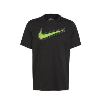 Nike T-shirt zwart/felgroen