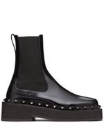 Valentino Garavani bottines Beatle M-Way Rockstud 50 mm en cuir - Noir