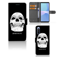 Telefoonhoesje met Naam Sony Xperia 10 III Skull Eyes