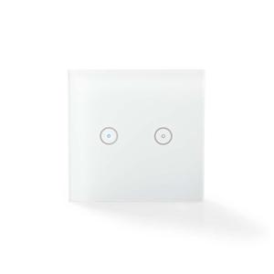 Nedis WIFIWS20WT Wi-fi Smart Lichtschakelaar Dubbel