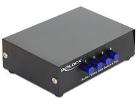 Delock 87637 Switch Audio/Video 4-poorts handmatig bidirectioneel