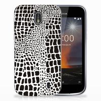 Nokia 1 TPU Hoesje Slangenprint - thumbnail