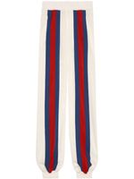 Gucci pantalon de jogging à bandes Web - Blanc