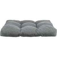 TRIXIE Hondenkussen NIO – 75 x 60 cm – zacht hondenbed in donkergrijs met polyestervliesvulling, antislip bodem & waterafstotende, afneembare overtrek – voor binnen en buiten – 28436