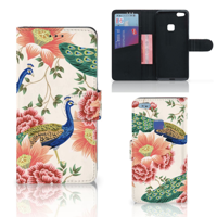 Telefoonhoesje met Pasjes voor Huawei P10 Lite Pink Peacock