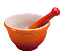 LE CREUSET - Aardewerk - Vijzel Oranjerood 11,5cm 0,3l