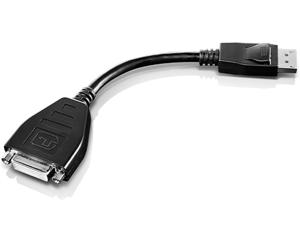 Lenovo 45J7915 DisplayPort / DVI Adapter [1x DisplayPort stekker - 1x DVI-bus 24+1-polig] Zwart