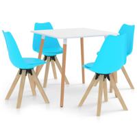 Vidaxl 5-delige Eethoek Blauw