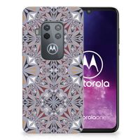 Motorola One Zoom TPU Siliconen Hoesje Flower Tiles - thumbnail