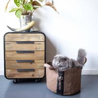Kattenmand Paper Bruin