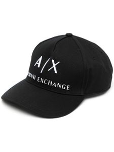 Armani Exchange casquette à logo brodé - Noir