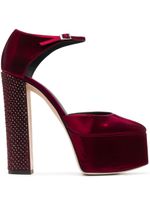 Giuseppe Zanotti sandales 160 mm à bout carré - Rouge