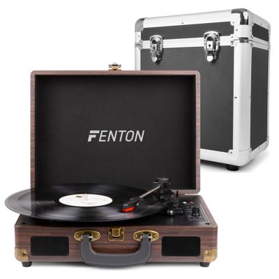 Fenton RP115B platenspeler met Bluetooth en platenkoffer Fenton RP115B platenspeler met Bluetooth en platenkoffer