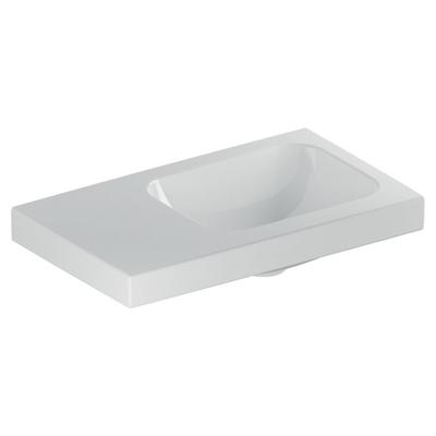 Geberit iCon Light fontein 53x31 cm, zonder kraangat, zonder overloop aflegvlak links, met KeraTect, wit Geberit iCon Light fontein 53x31 cm, zonder kraangat, zonder overloop aflegvlak links, met KeraTect, wit