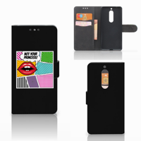 Nokia 5 Wallet Case met Pasjes Popart Princess