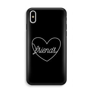 Friends heart black: iPhone XS Tough Case