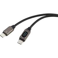 Renkforce USB-kabel USB 2.0 USB-C stekker, USB-C stekker 1.00 m Zilver (metallic) RF-6249318