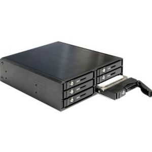 Delock 47221 5,25 mobiel rack voor 6 x 2,5 SATA HDD/SSD