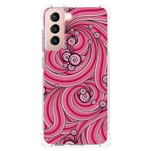 Samsung Galaxy S21 FE Back Cover Swirl Pink