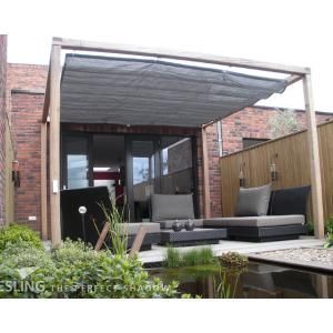 Complete Nesling pergola Wall 1 antraciet - 290 x 400 cm