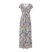 Cassis maxi jurk met all over print blauw