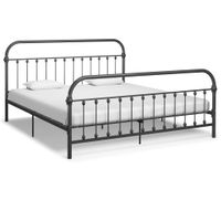 Bedframe metaal grijs 180x200 cm