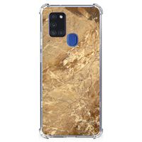 Samsung Galaxy A21s Anti-Shock Hoesje Marmer Creme