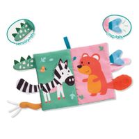 SES Creative Tiny Talents Sensory soft dierenstaarten boek - thumbnail