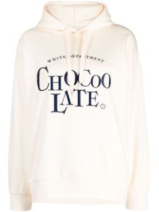 CHOCOOLATE hoodie en coton à logo brodé - Tons neutres