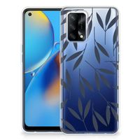 OPPO A74 4G TPU Case Leaves Blue - thumbnail