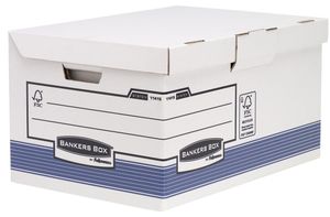 Bankers Box System, opbergdoos flip top maxi, blauw