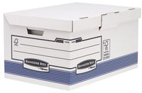 Bankers Box System, opbergdoos flip top maxi, blauw